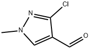 3-Chloro-1-methyl-1H-pyrazole-4-carbaldehyde Struktur