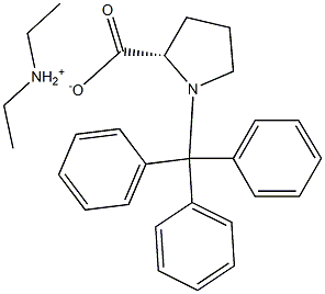 N-Trityl-L-Proline Diethylammonium Salt Struktur