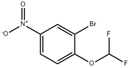 2-bromo-1-(difluoromethoxy)-4-nitrobenzene Struktur