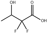 2,2-Difluoro-3-hydroxybutanoic acid Struktur