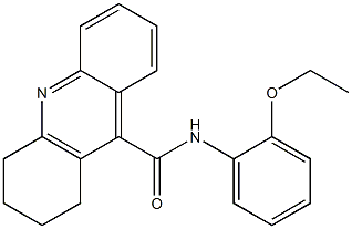 N-(2-ethoxyphenyl)-1,2,3,4-tetrahydroacridine-9-carboxamide Struktur