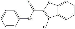 3-bromo-N-phenyl-1-benzothiophene-2-carboxamide Struktur