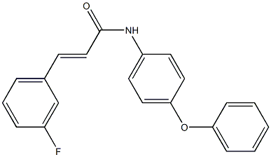 (2E)-3-(3-fluorophenyl)-N-(4-phenoxyphenyl)prop-2-enamide Struktur