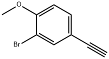 2-Bromo-4-ethynyl-1-methoxybenzene Struktur