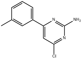 2-Amino-4-chloro-6-(3-tolyl)pyrimidine Struktur