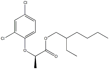 2-ethylhexyl (2R)-2-(2,4-dichlorophenoxy)propanoate Struktur