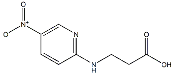 3-[(5-nitro-2-pyridinyl)amino]propanoic acid Struktur