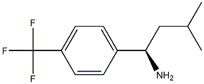 Benzenemethanamine, .alpha.-(2-methylpropyl)-4-(trifluoromethyl)-, (.alpha.R)- Struktur