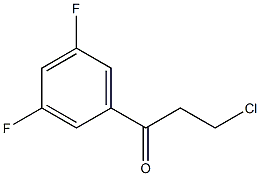 3-Chloro-1-(3,5-difluorophenyl)-1-propanone Struktur