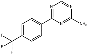 4-(4-Trifluoromethylphenyl)-1,3,5-triazin-2-amine Struktur