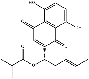 isobutyryl alkannin Struktur