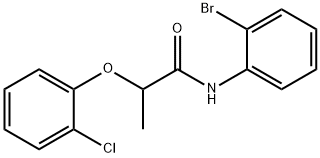 N-(2-bromophenyl)-2-(2-chlorophenoxy)propanamide Struktur