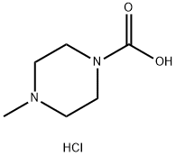 4-Methyl-1-piperazinecarboxylic acid hydrochloride Struktur