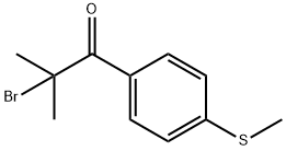 2-Bromo-2-methyl-1-[4-(methylthio)phenyl]-1-propanone Struktur