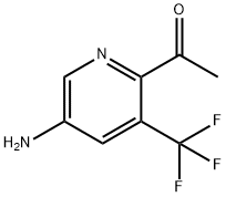 2-acetyl-3-trifluoromethyl-5-aminopyridine Struktur