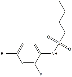 N-(4-bromo-2-fluorophenyl)butane-1-sulfonamide Struktur