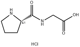 Prolylglycine hydrochloride Struktur