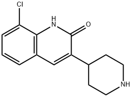 8-CHLORO-3-PIPERIDIN-4-YLQUINOLIN-2(1H)-ONE Struktur