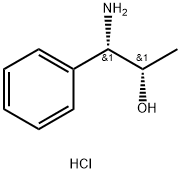 (1S,2S)-1-Amino-1-phenylpropan-2-ol hydrochloride Struktur