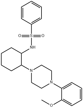 N-{2-[4-(2-methoxyphenyl)piperazin-1-yl]cyclohexyl}benzenesulfonamide Struktur