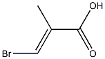 3-bromo-2-methyl-2-propenoic acid Struktur