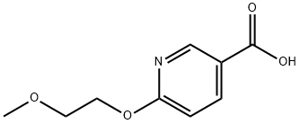 6-(2-methoxyethoxy)pyridine-3-carboxylic acid Struktur