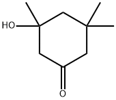 3,3,5-Trimethyl-5-hydroxycyclohexanone Struktur