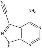 4-Amino-1H-pyrazolo[3,4-d]pyrimidine-3-carbonitrile Struktur