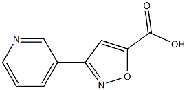 3-(pyridin-3-yl)-1,2-oxazole-5-carboxylic acid Struktur