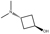 trans-3-(dimethylamino)cyclobutan-1-ol Struktur