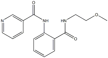 N-(2-{[(2-methoxyethyl)amino]carbonyl}phenyl)nicotinamide Struktur