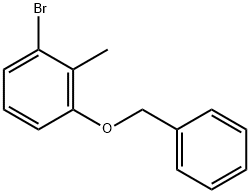 Benzene, 1-bromo-2-methyl-3-(phenylmethoxy)- Struktur