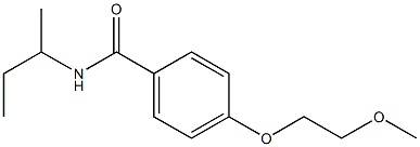 N-(sec-butyl)-4-(2-methoxyethoxy)benzamide Struktur