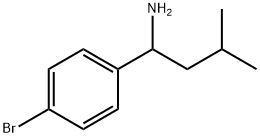 1-(4-bromophenyl)-3-methylbutan-1-amine Struktur