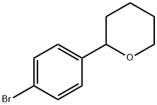 2-(4-bromophenyl)tetrahydro-2H-pyran Struktur