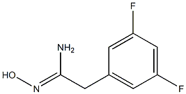 (Z)-2-(3,5-difluorophenyl)-N'-hydroxyacetiMidaMide Struktur