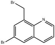 6-bromo-8-(bromomethyl)quinoline Struktur