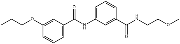 N-(3-{[(2-methoxyethyl)amino]carbonyl}phenyl)-3-propoxybenzamide Struktur