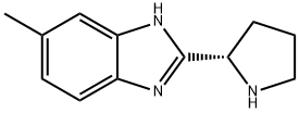 5-methyl-2-[(2S)-pyrrolidin-2-yl]-1H-1,3-benzodiazole Struktur