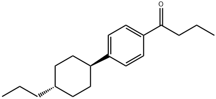 1-[4-(trans-4-propylcyclohexyl)phenyl]butan-1-one Struktur