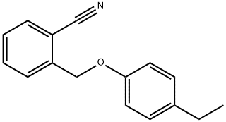 2-(4-ethylphenoxymethyl)benzonitrile Struktur