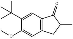 6-(tert-Butyl)-5-methoxy-2-methyl-2,3-dihydro-1H-inden-1-one Struktur