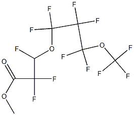 Methyl 2,2,3-trifluoro-3-[1,1,2,2,3,3-hexafluoro-3-(trifluoromethoxy)propoxy]propanoate Struktur