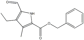 benzyl 4-ethyl-5-formyl-3-methyl-1H-pyrrole-2-carboxylate Struktur