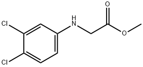 methyl 2-[(3,4-dichlorophenyl)amino]acetate Struktur