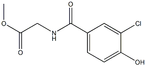 methyl 2-[(3-chloro-4-hydroxyphenyl)formamido]acetate Struktur