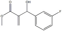 methyl 2-[(3-fluorophenyl)(hydroxy)methyl]prop-2-enoate Struktur