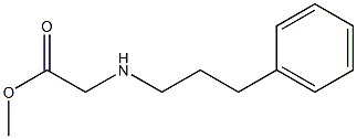 methyl 2-[(3-phenylpropyl)amino]acetate Struktur