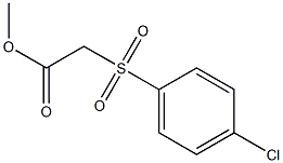 methyl 2-[(4-chlorobenzene)sulfonyl]acetate Struktur