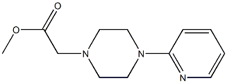 methyl 2-[4-(pyridin-2-yl)piperazin-1-yl]acetate Struktur